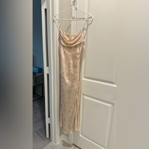 Selfie Leslie Maci Floral Dress in Peachy Pink